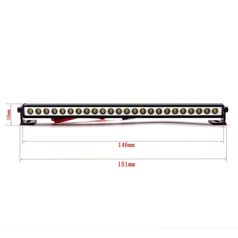 1Pcs Roof Light Bar For Axial SCX10 II Traxxas TRX4 Redcat GEN8 1/10 RC - Image 2 of 4