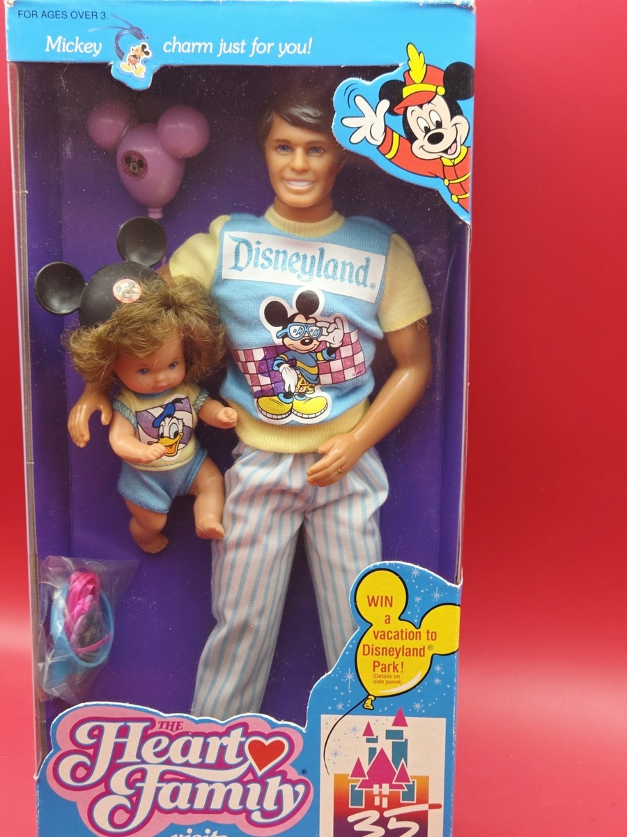 1989 Mattel The Heart Family Visits Disneyland Dad & Boy #7556