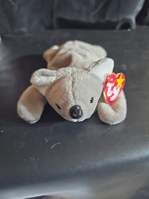 Ty Mel The Koala Beanie Baby 1996 New With Tags Grey/White