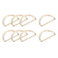 "30 StüCk Metall D Ringe Schnalle 35Mm(1.38\") 2.3Mm Dicke D-Ringe Schnalle Gold"