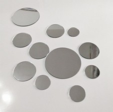 MEYA 50PCS Mix Sizes DIY Mirror Wall Sticker Mini Removable Round Acrylic Mir...