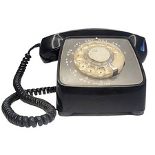 Automatic Electric GTE Black Rotary Dial Desk Phone Telephone Prop UNTESTED