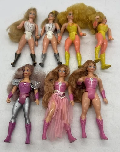 Lot of 7 Vintage She Ra Princess of Power Action Figures Mattel 1980s