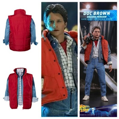 Back to the Future: Marty McFly Cosplay Unisex Adult Halloween party red coat