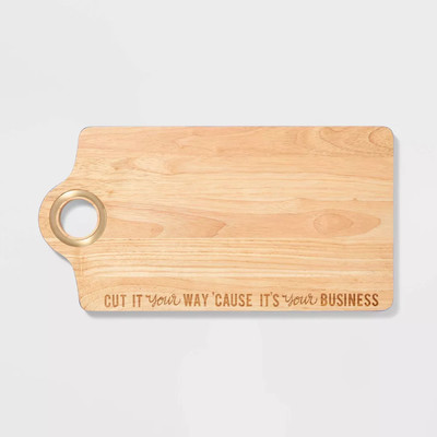 Tabitha Brown Wood Cutting Board ''Cut It Your Way Cause Its Your