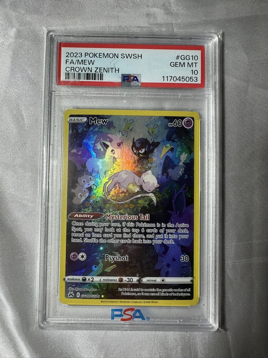 Mew Pokémon TCG Professional Sports Authenticator (PSA) Grade 10