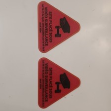 2 Video Signaltafeln Phosphoreszierende Überwachung