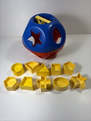 Vintage Tupperware Shape-O Toy Ball Shape Sorter COMPLETE 10 Pieces 6 ...