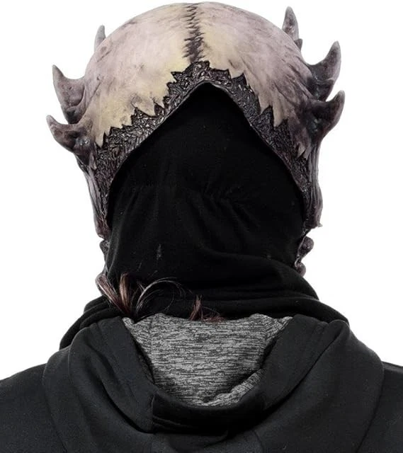 Men`s King of Devils Mask Adult Scary Skeleton Halloween Face Mask Moving Jaw - Image 4 of 4