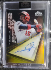 2020 Topps Chrome Black Super Futures Gold Refractor #21/50 Victor Robles Auto