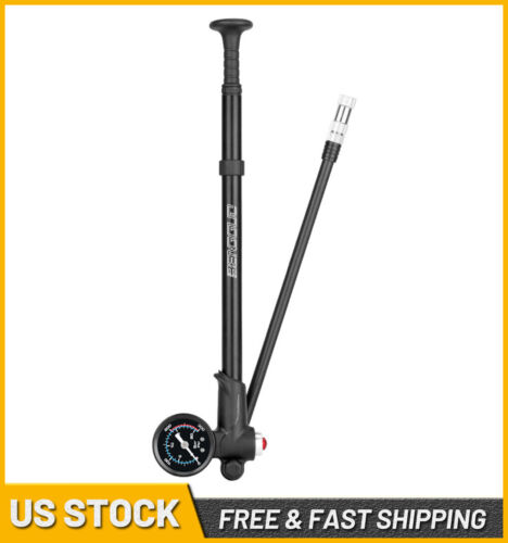 Bike Bicycle Air Shock Pump 300 PSI High Pressure for Front Fork Rear Suspension