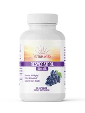 Resveratrol Supplement 60 Caps – Anti-Aging, Joint Pain Relief, Weight Loss