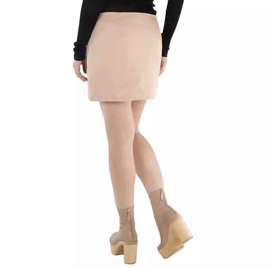 Burberry Ladies Pale Nude Cotton Gabardine Trench Mini Skirt, size 6 NWT - Image 3 of 4