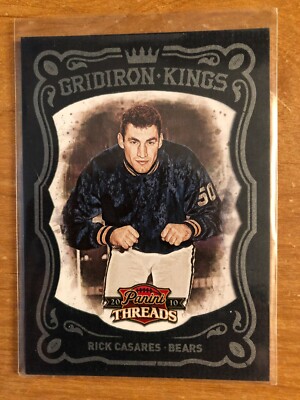 2010 Panini Threads Gridiron Kings Rick Casares Chicago Bears 37/50