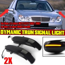 2X Spiegelblinker Außenspiegel Blinker Schwarz Für Mercedes E-Klasse W211 S211