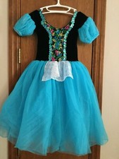 HALLOWEEN RECITAL DANCE PAGEANT DRESS UP PRINCESS COSTUME OUTFIT Teal Black