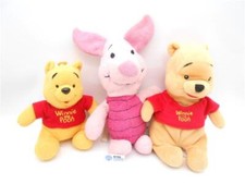 Winni Pooh Plüsch 2x mit Ferkel Kuscheltier Disney 16cm /R23F13