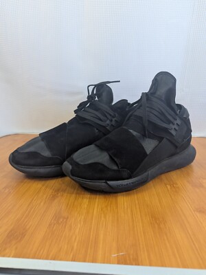 Men's Y3 Adidas x Yohji Yamamoto Qasa High Lux Triple Black Sz 10