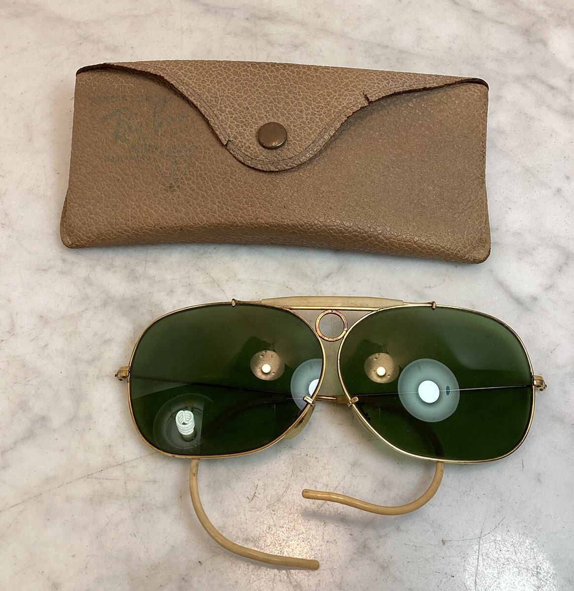 美品 Ray-Ban Vintage B&L 10K GF Gold シューター Ray-Ban B&L Shooter 1/20 10k GF Gold Frame Kalichrome Lens