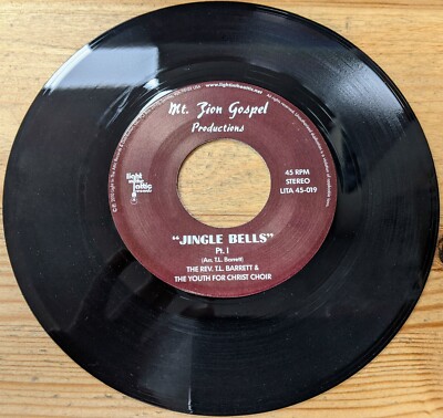 LITA 45-019 7'' '10 PASTOR BARRET & YOUTH FOR CHRIST CHOIR ''JINGLE BELLS'' EX/VG