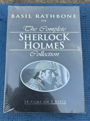 The Complete Sherlock Holmes Collection New Sealed 5 DVD Box Set Basil Rathbone