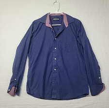 Van Heusen Men's 40CM 15 1/2 in Navy Blue L/S Button Downs