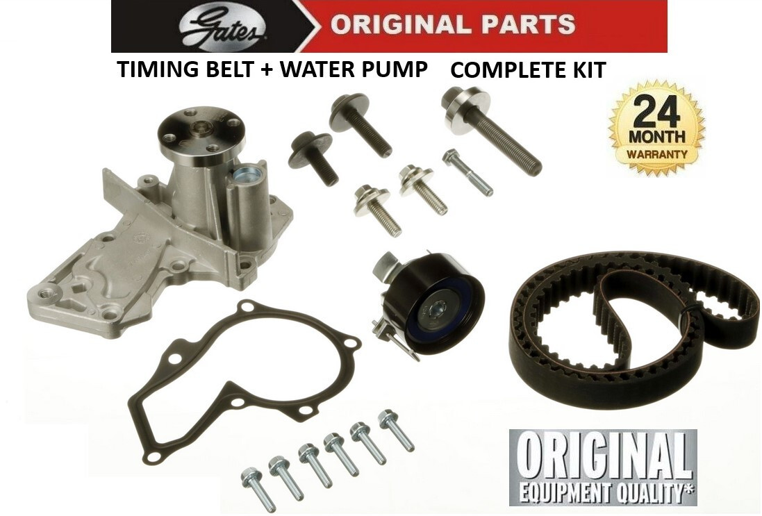 GATES WATER PUMP & TIMING BELT KIT for FORD C-MAX 1.6 2007-2010
