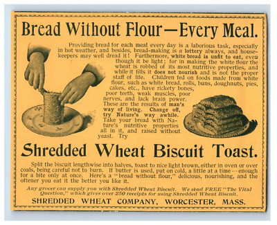 1897 Shredded Wheat Biscut #2 Print Ad S90E
