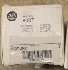Allen Bradley 800T-JX2 3-Position Selector Switch - NIB