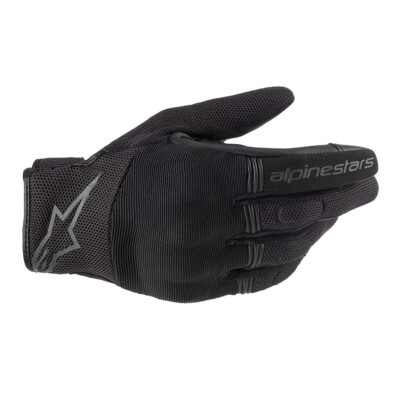ALPINESTARS COPPER SUMMER MESH SHORT LIGHTWEIGHT MOTORCYCLE GLOVES BLACK