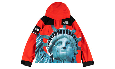 DS New Supreme TNF North Face Mountain Jacket FW 19 Statue of Liberty Red L  | eBay
