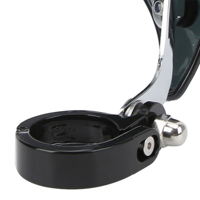Black Motorcycle Windshield Headlight Fairing 180° Adjustable Universal For