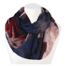 Loop Schal Rundschal Halstuch Damenschal Schlauchschal Floral Ornamente Blumen