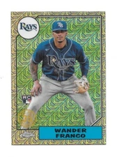 2022 Topps Update WANDER FRANCO Silver Pack 1987 Chrome Mogo -RAYS-