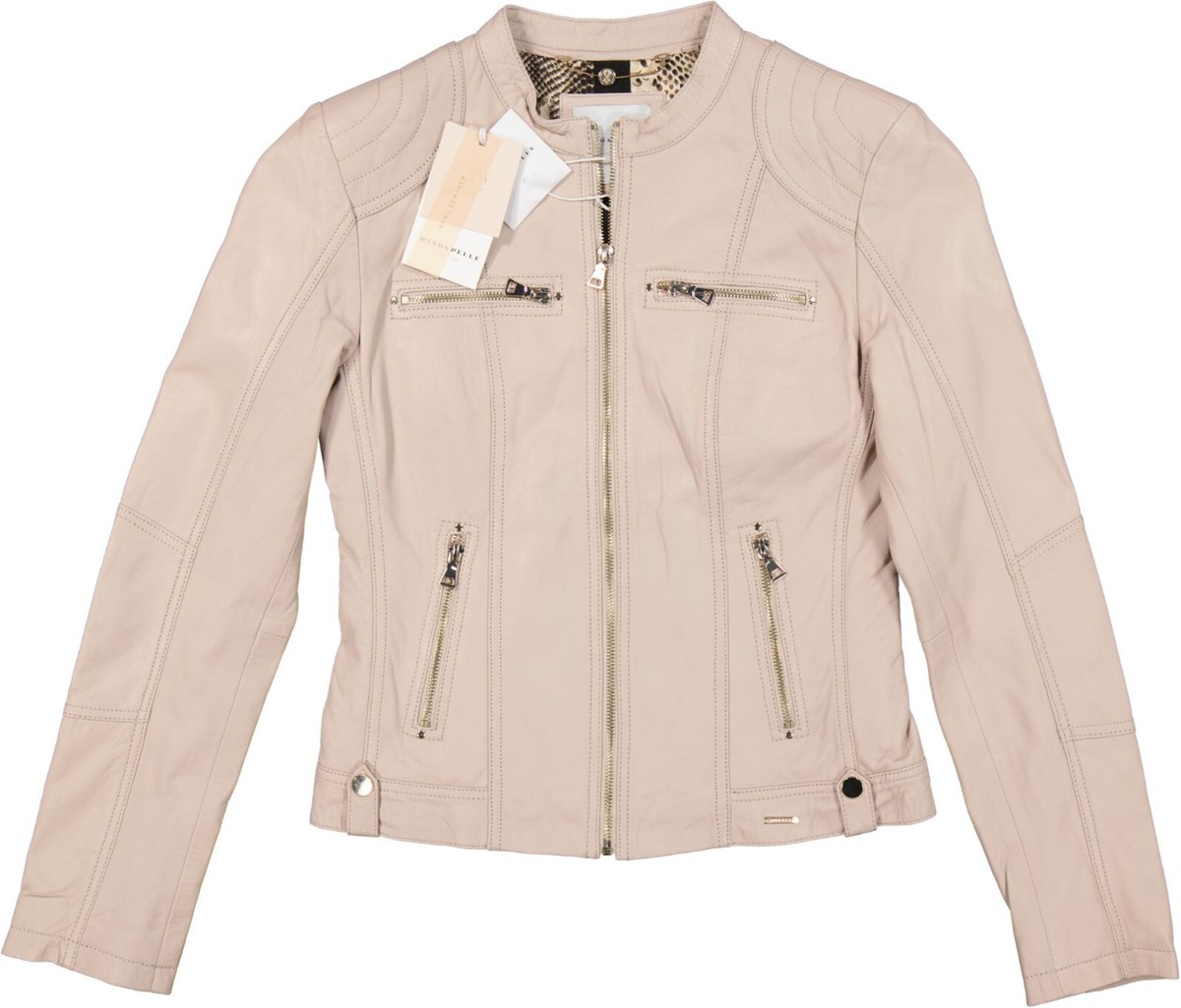 NEU! Rino Pelle Damen Lederjacke 38 puder