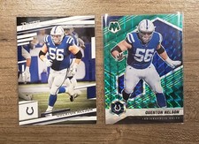 Quenton Nelson (2) Card Lot! 2021 Panini Mosaic Green & 22' Panini Prestige Base
