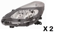 COPPIA FARI FANALI H7 - H7 ANT DX E SX RENAULT CLIO  05-2009/08-2012 P/NERA