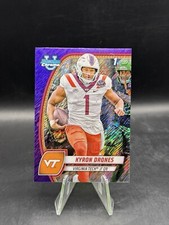 2024 Bowman Chrome U Kyron Drones 1st Bowman Purple Shimmer #119 Virginia Tech