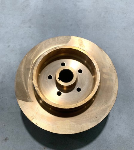 Glocke & Gossett 12-1.3cm Bronze Laufrad 5 Vane 4.1cm Bohrung 14cm Höhe NOS - Bild 5 von 5