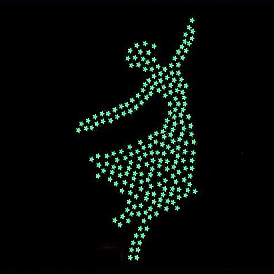 Leuchtsterne Sternenhimmel leuchtende Sterne Mond nachleuchtend selbstklebend - Bild 2 von 4