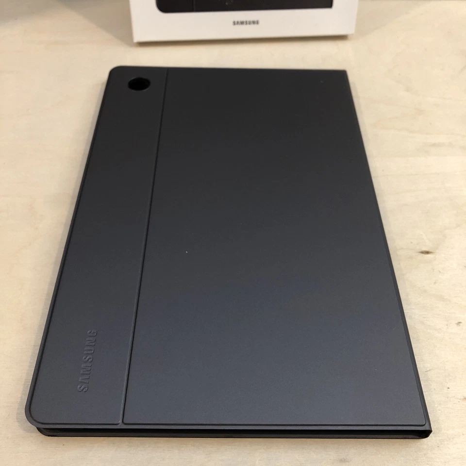 Samsung Galaxy Tab A8 10.5in Book Cover Smart Case Genuine EF-BX200 - Dark Gray - Image 3 of 4