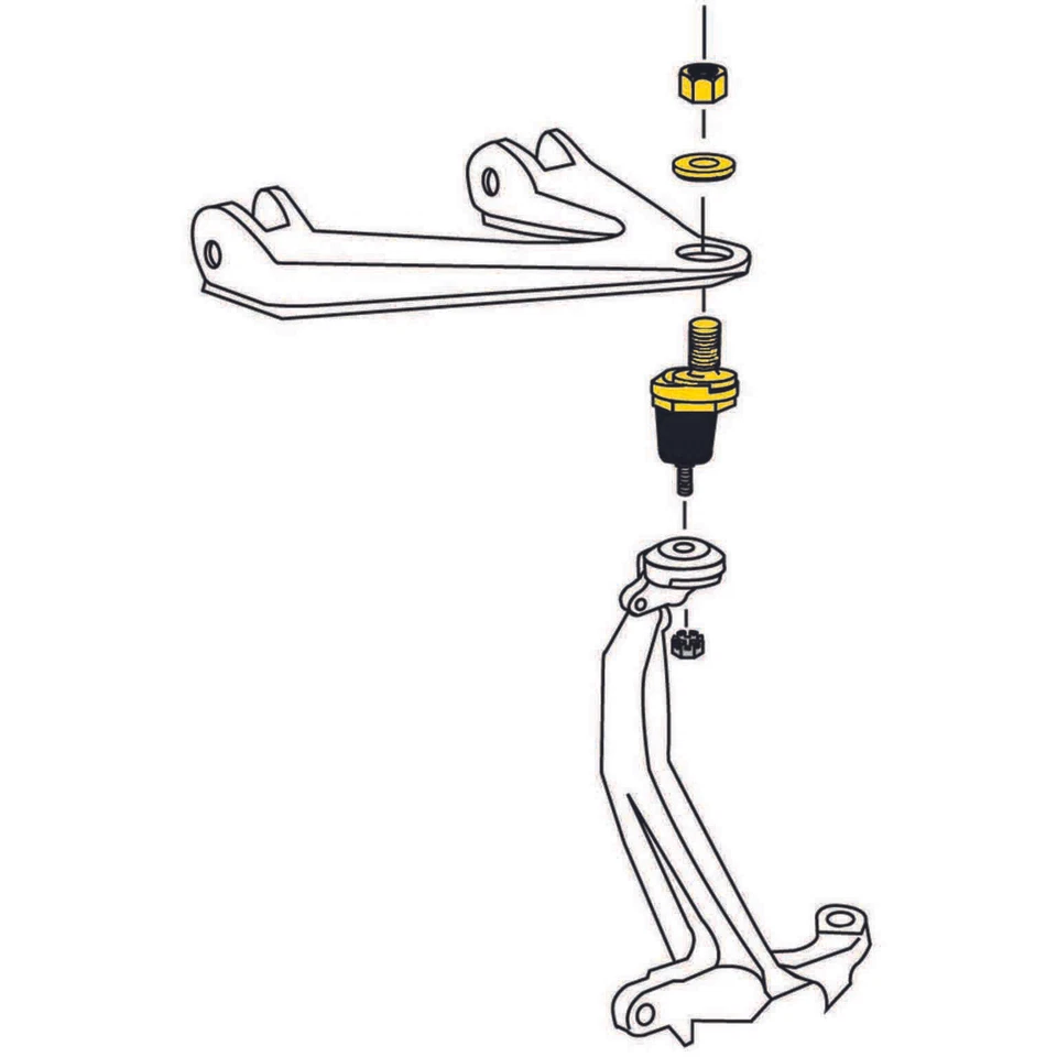 Juego de 2 pares de rótulas ajustables superiores delanteras MOOG para Honda Civic Accord Foto 4 de 4