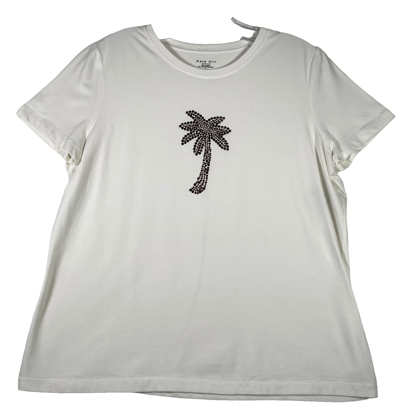 Kate Hill Solid Cotton Tops for Women