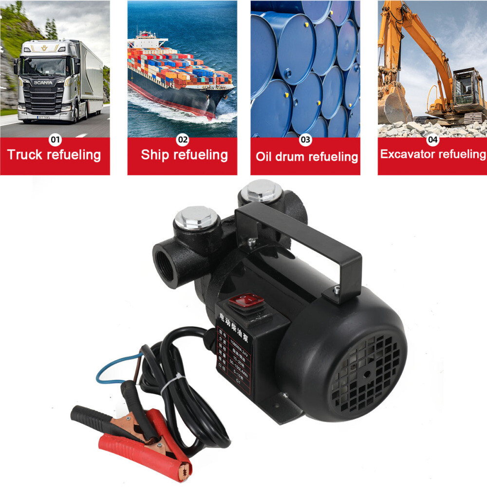 24V 550W Electric Oil Extractor Pump Oil Fuel Transfer Change Pump 50-150L/min