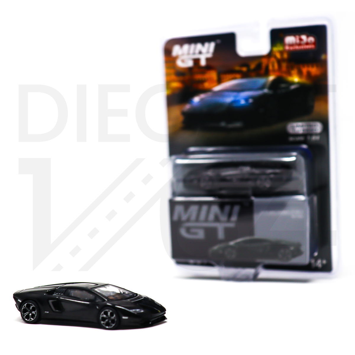 Mini GT Lamborghini Countach LPI 800-4 - Nero Maia | eBay