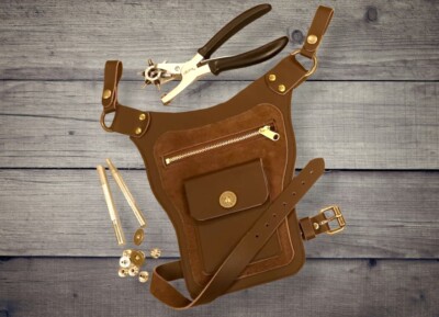 DIGITAL VECTOR FILE, leather hip pouch