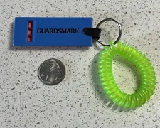 Guardsmark Security Systems Plastic Whistle Keychain Key Ring #46027