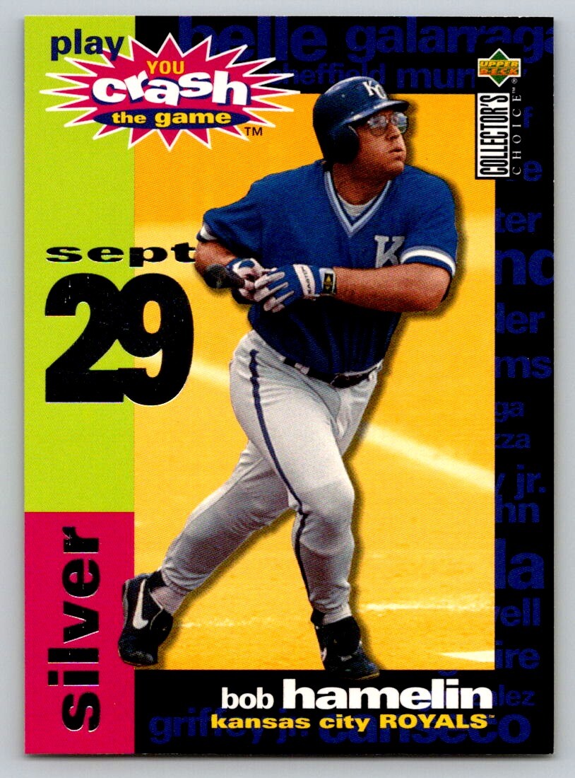 1995 Collector's Choice #CG9c Bob Hamelin You Crash the Game Silver