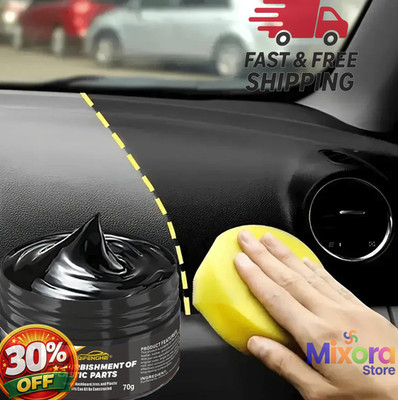 1pc Car Plastic Restorer Scratch Repair Wax Tire Trim Polish Cream - NEW