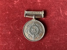 British National Fire Brigad Association Long Service Medal To Bert Johnson